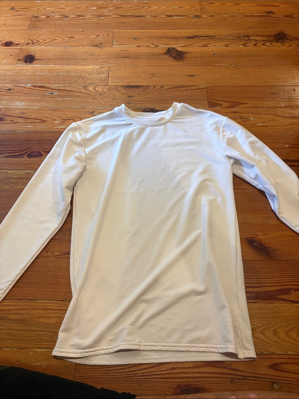 bcg White Long Sleeve Men's Shirt Tee